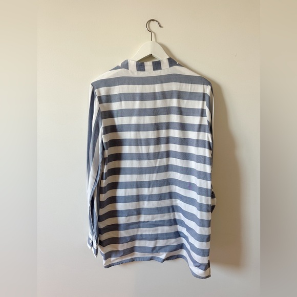 Alexander Jordan rayon light stripes blouse size small - Picture 8 of 9
